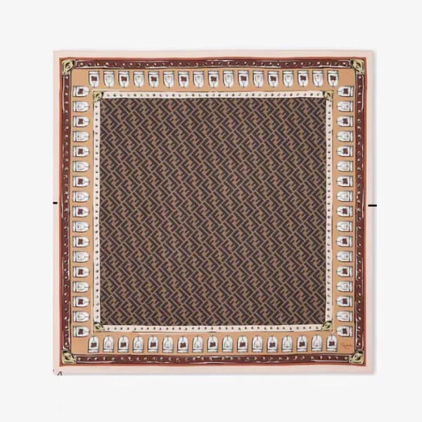 펜디 여성 FF 스퀘어 스카프 - Fendi Womens FF Square Scarf - … - 1