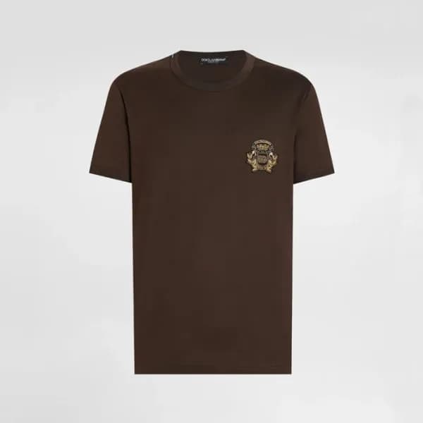 돌체앤가바나 남성 라운드 반팔 티셔츠 - Dolce&Gabbana Mens Round Ts… - 1