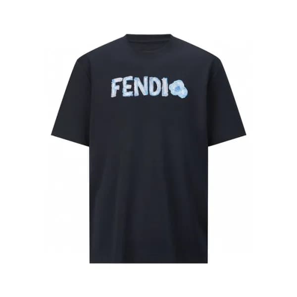 펜디 남성 라운드 반팔 티셔츠 - Fendi Mens Round Tshirt - fec13… - 1