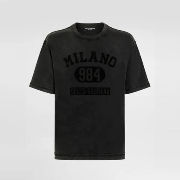 돌체앤가바나 남성 라운드 반팔 티셔츠 - Dolce&Gabbana Mens Round Ts… - 1