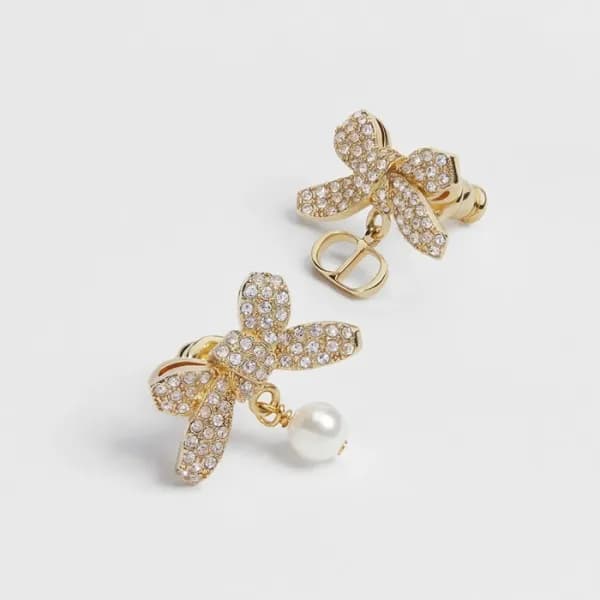 디올 여성 델리케이트 보우 이어링 - Dior Womens Delicate Bow Earr… - 1