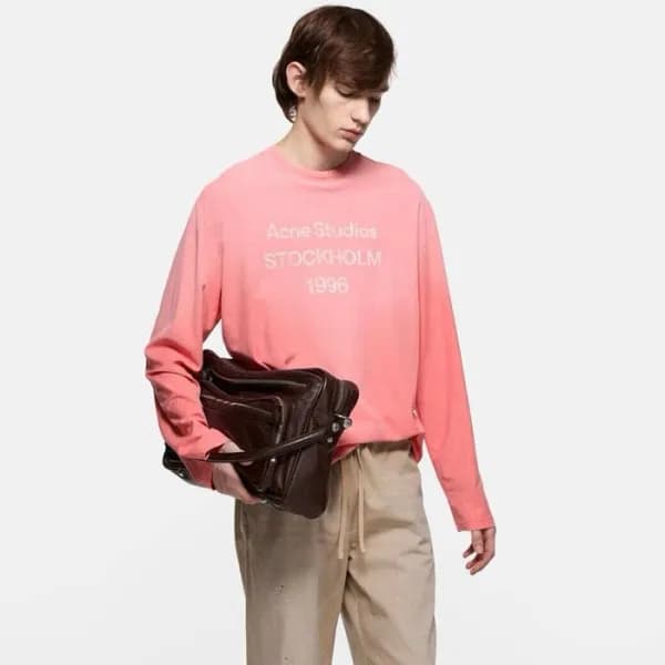 아크네 남/녀 프린트 스웨트 셔츠 - Acne Unisex Print Sweatshirt … - 1