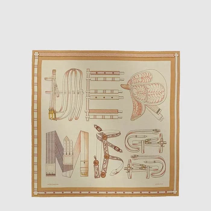 에르메스 여성 승마 편지 레터 숄 - Hermes Womens Equestrian Letter Shawl - acc8904x - 1