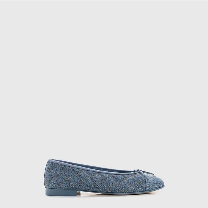 샤넬 여성 퀼팅 발레리나 플랫 슈즈 - Chanel Womens Quilted Ballerina Flat Shoes - chs14878x - 1