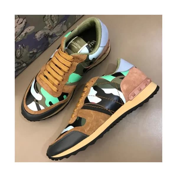 Valentino 2018 Mens Leather Sneakers/Running shoes… - 1