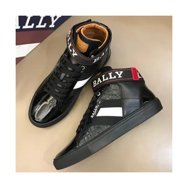 BALLY 2018 MENS LEATHER ANKLE SKEAKERS - 발리 남성 레더 … - 1