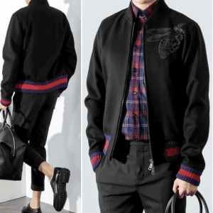 Gucci 2018 Mens Honeybee Jacket - 구찌 남성 꿀벌 자수 봄버 자… - 1