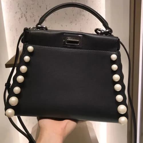 Fendi Peekaboo Pearl Tote Shoulder Bag ,24CM - 펜디 … - 1
