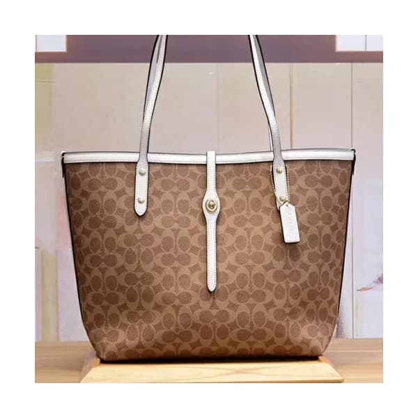 Coach Leather Market Tote Shoulder Shopper Bag,31c… - 1
