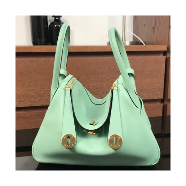 Hermes Lindy Swift Leather Tote Shoulder Bag ,26cm… - 1