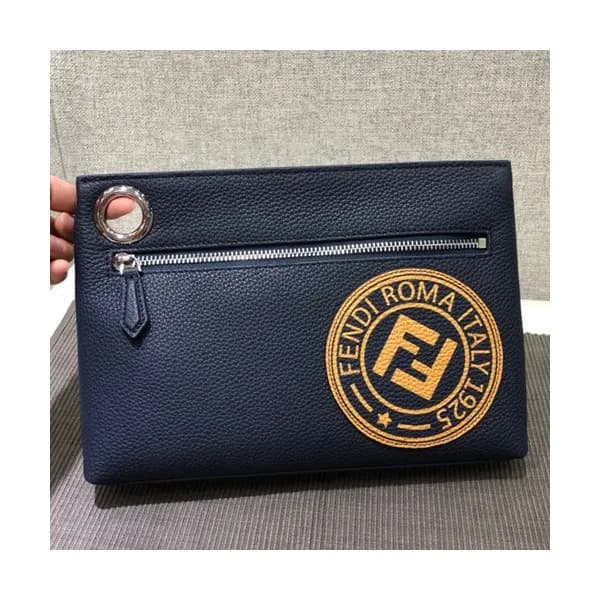 Fendi Leather Clutch Bag ,26CM - 펜디 레더 남여공용 클러치백 … - 1