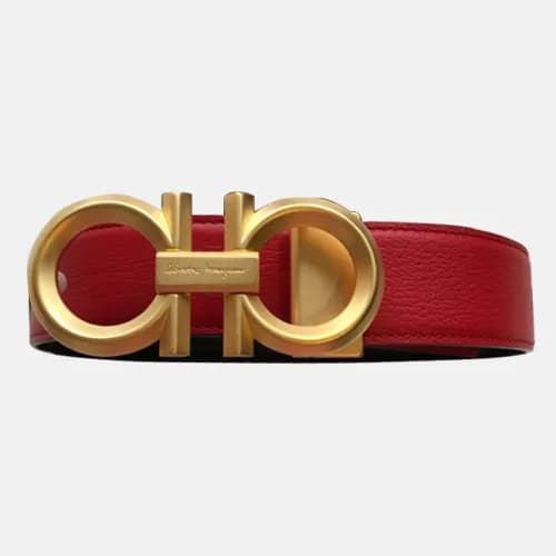 Salvatore Ferragamo 2019 Mens Gancio Leather Belt … - 1