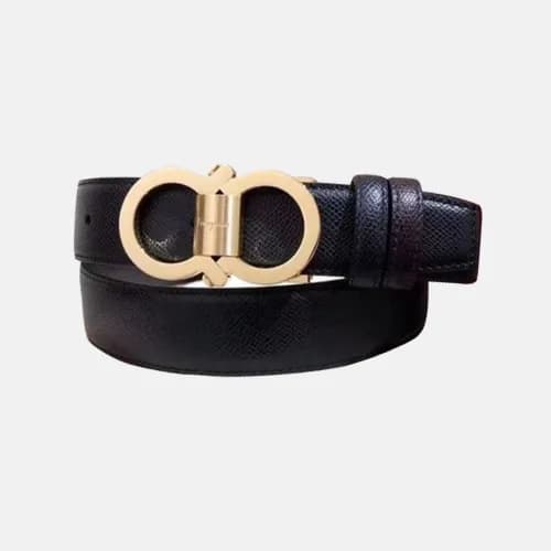 Salvatore Ferragamo 2019 Mens Gancio Buckle Leathe… - 1