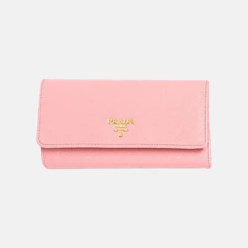 Prada 2019 Womens Saffiano Steel Logo Long Wallet … - 1