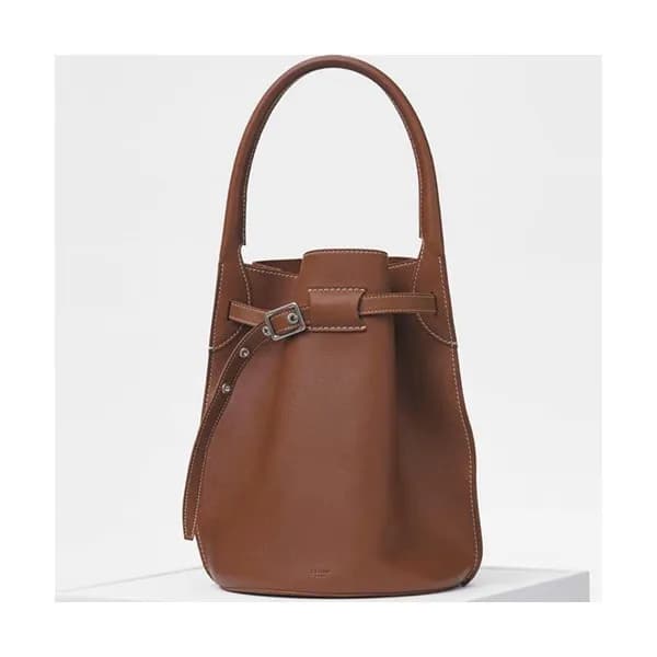 Celine 2019 Leather Bigbag Bucket Tote Bag,30CM - … - 1