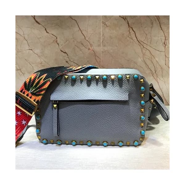 Valentino 2019 Leather Camera Shoudler Bag,24CM - … - 1