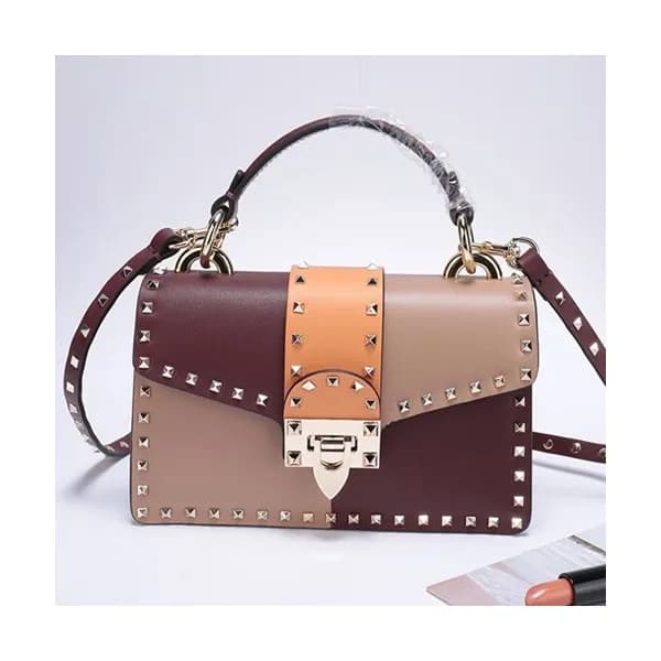 Valentino 2019 Leather Tote Shoudler Bag,21/25CM -… - 1