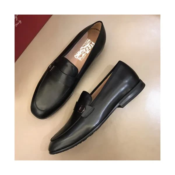 Ferragamo 2018 Mens Gancio Penny Leather Loafer - … - 1
