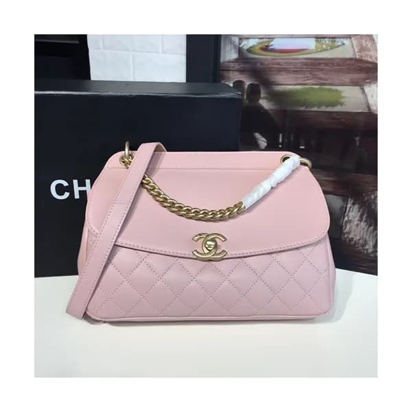 Chanel 2019 Women Leather Tote Shoulder Bag ,24CM … - 1