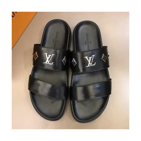 Louis Vuitton 2019 Mens Initial Metal Logo Leather… - 1