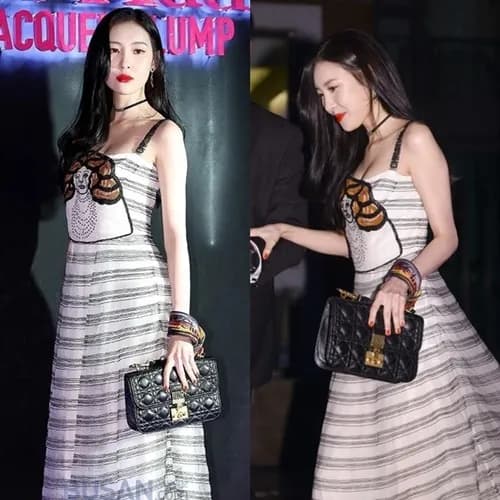Dior 2019 Addict Leather Chain Shoulder Bag ,24CM … - 1