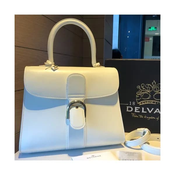Delvaux 2019 Brillant Leather Tote Shoulder Bag,28… - 1