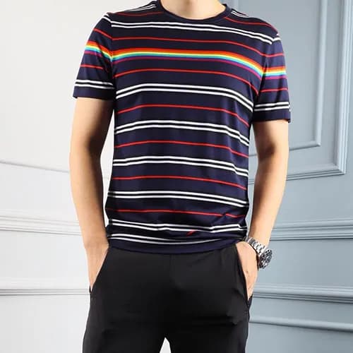Burberry 2019 Mens Logo Cotton Short Sleeved Tshir… - 1