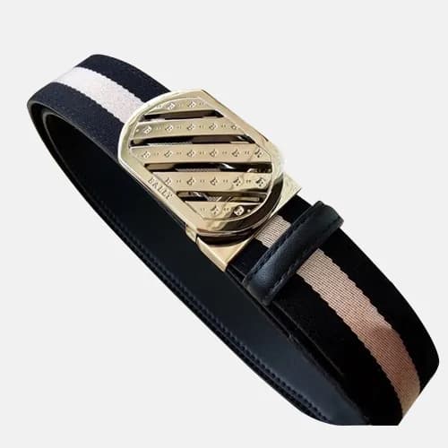 Bally 2019 Fabric & Leather Bellt - 발리 2019 남성용 페브… - 1