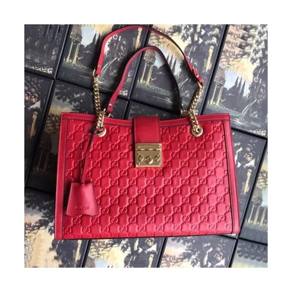 Gucci 2019 GG Supreme Padlock Medium Shoulder Bag,… - 1