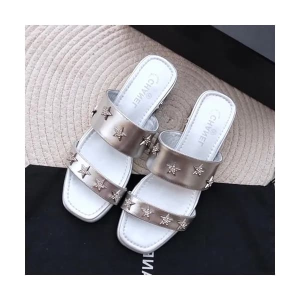 Chanel 2019 Ladies Leather Slipper - 샤넬 2019 여성용 레… - 1