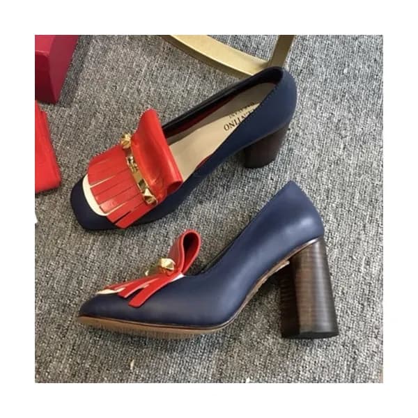 Valentino 2019 Ladies Tassel Metal Logo Pumps High… - 1