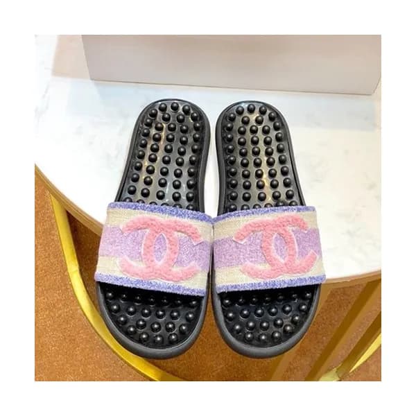 Chanel 2019 Ladies Tweed Slipper - 샤넬 2019 여성용 트위드… - 1