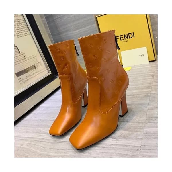 Fendi 2019 Ladies Leather High Heel Boots - 펜디 201…