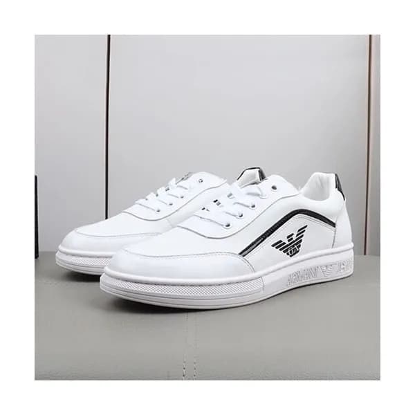 Armani 2019 Mens Leather Sneakers - 알마니 2019 남성용 … - 1