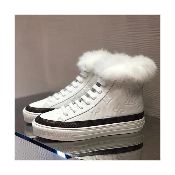 Louis Vuitton 2019 Ladies Leather Sneakers - 루이비통 … - 1