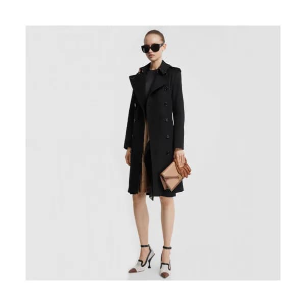 Burberry 2019 Womens Vintage Cashmere Trench Coat … - 1