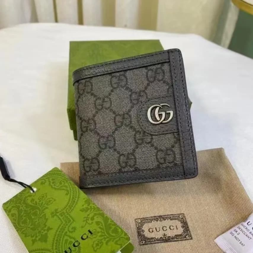 Gucci 2023 Mens Supreme Wallet- 구찌 수프림 남성 반지갑 GU… - 1