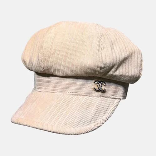 Chanel 2019 Ladies Corduroy Cap - 샤넬 2019 여성용 골덴 모… - 1