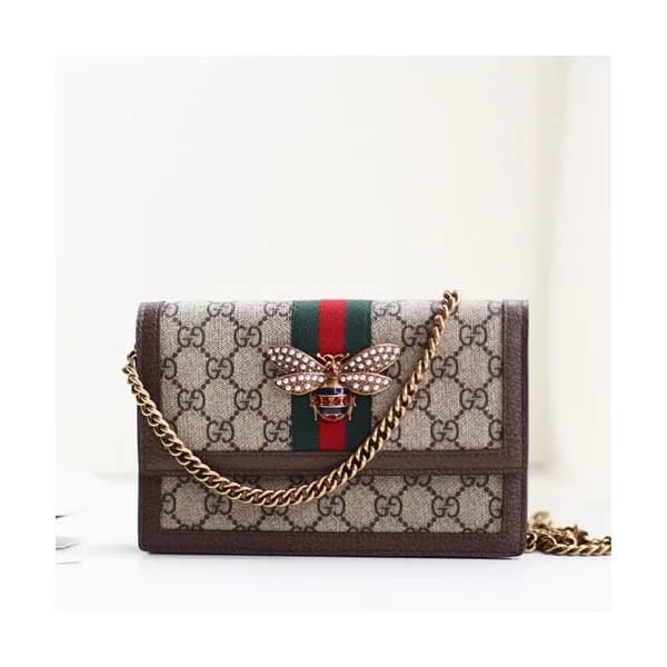 Gucci 2019 Queen Margaret WOC Chain Shoulder Bag,2… - 1