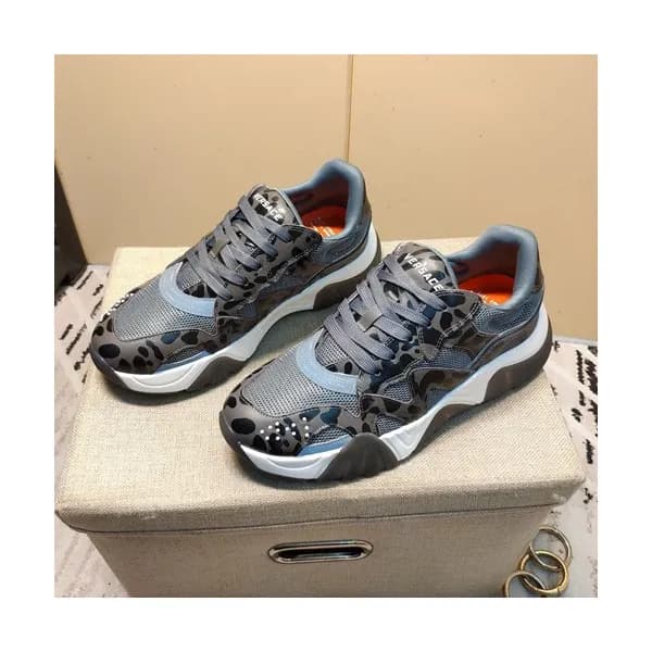 Versace 2019 Mens Leather Sneakers - 베르사체 2019 남성용… - 1