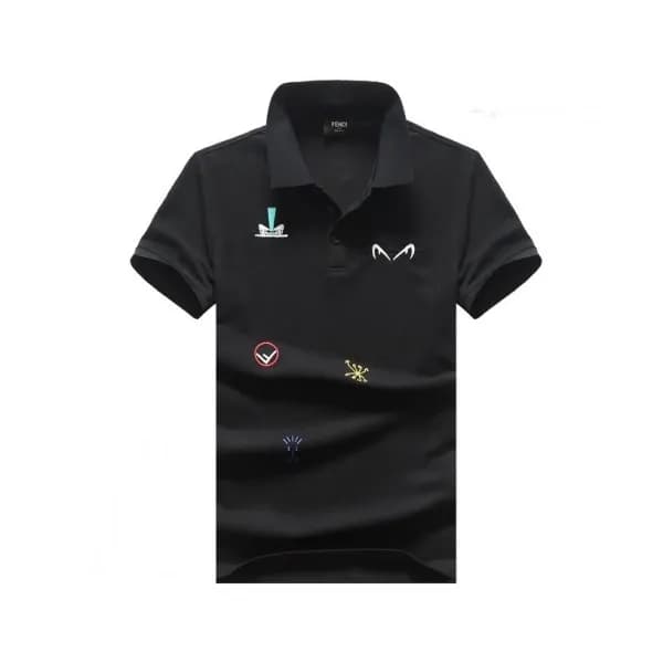 [펜디]Fendi 2020 Mens Logo Casual Cotton Polo Short … - 1