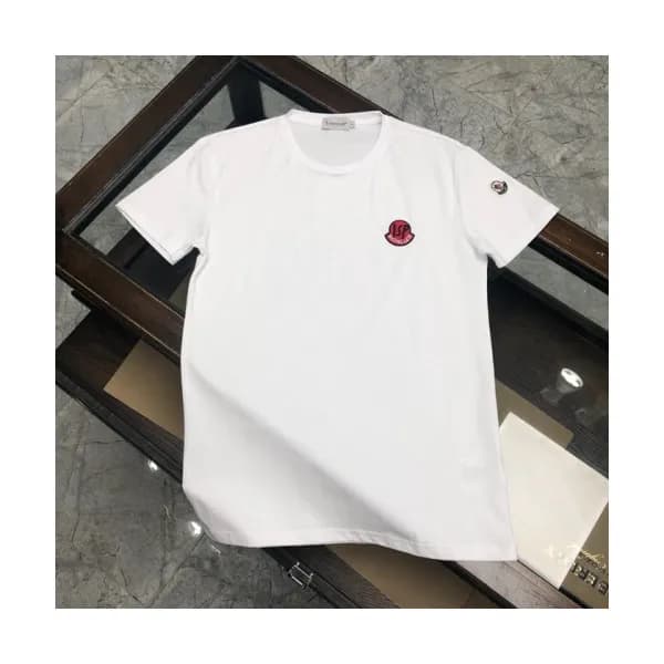 [매장판]Moncler 2020 Mens Logo Silket Crew-neck Short… - 1