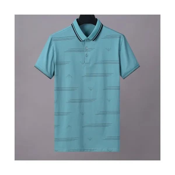 [알마니]Armani 2020 Mens Logo Silket Short Sleeved Ts… - 1