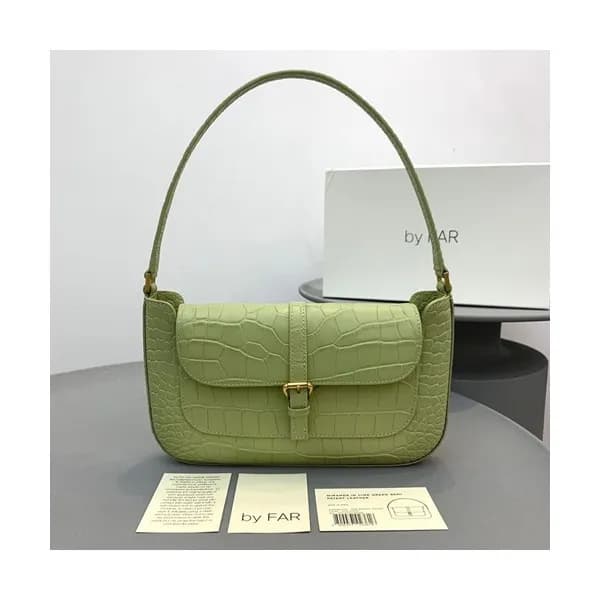By Far 2020 Leather Tote Shoulder Bag,26cm - 바이 파 … - 1