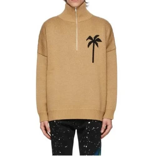 [팜 엔젤스]Palm Angels 2020 Mens Logo Turtle-neck Swea… - 1