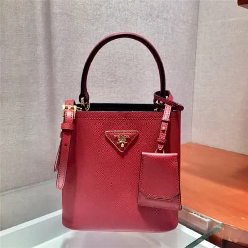 Prada 2020 Women's Leather Mini Tote Shoulder … - 1