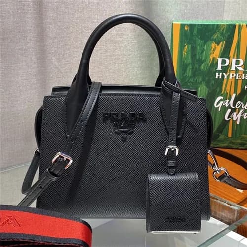 [프라다]Prada 2021 Monochrome Safiano Leather Tote Sh… - 1