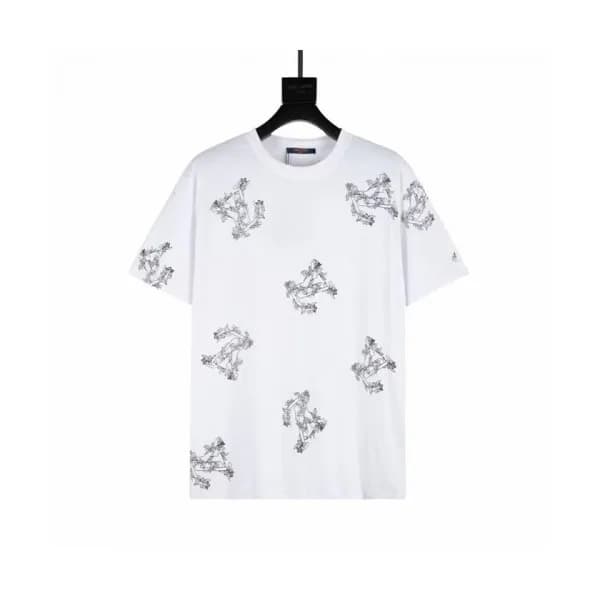 Louis vuitton Mm/Wm Logo Short Sleeved Tshirts Wh… - 1