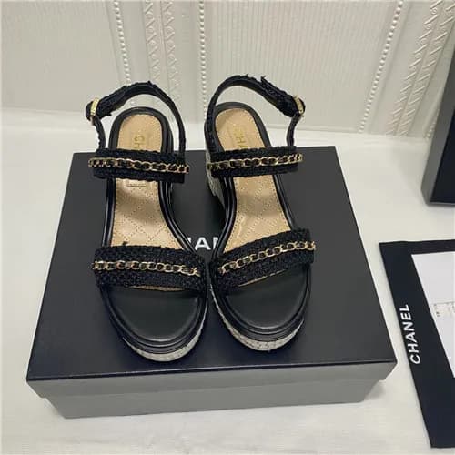 [매장판]Chanel 2021 Women's Leather Sandal,CHAS06… - 1