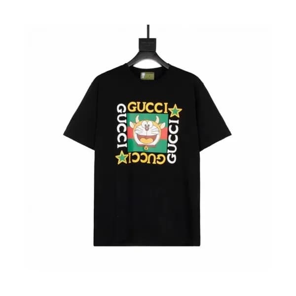 Gucci Mm/Wm Logo Short Sleeved Tshirts Black - 구찌… - 1